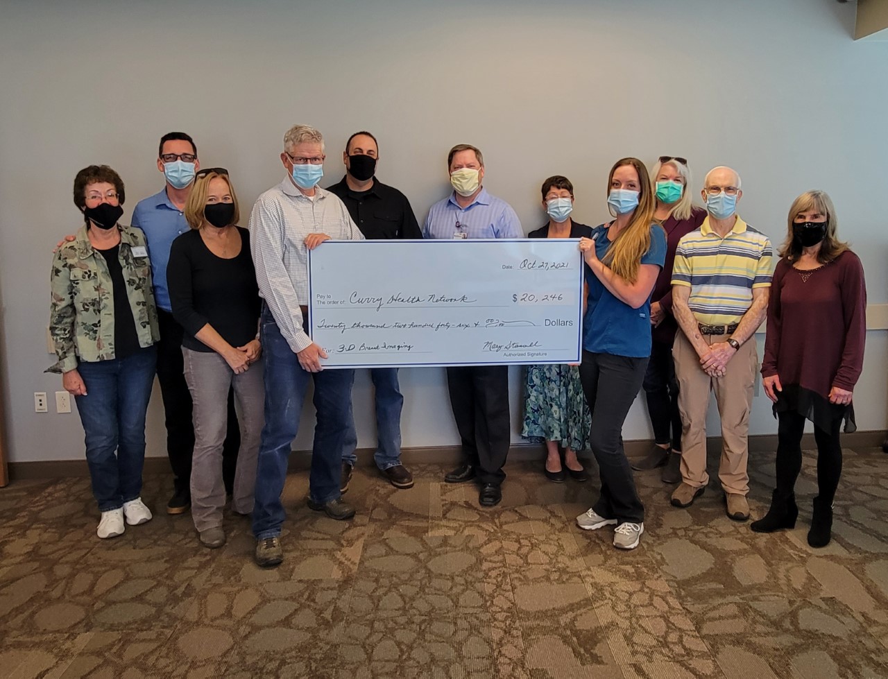 2021 donation to Curry Health Network for breast imager